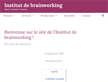 Tablet Screenshot of brainworking.ch